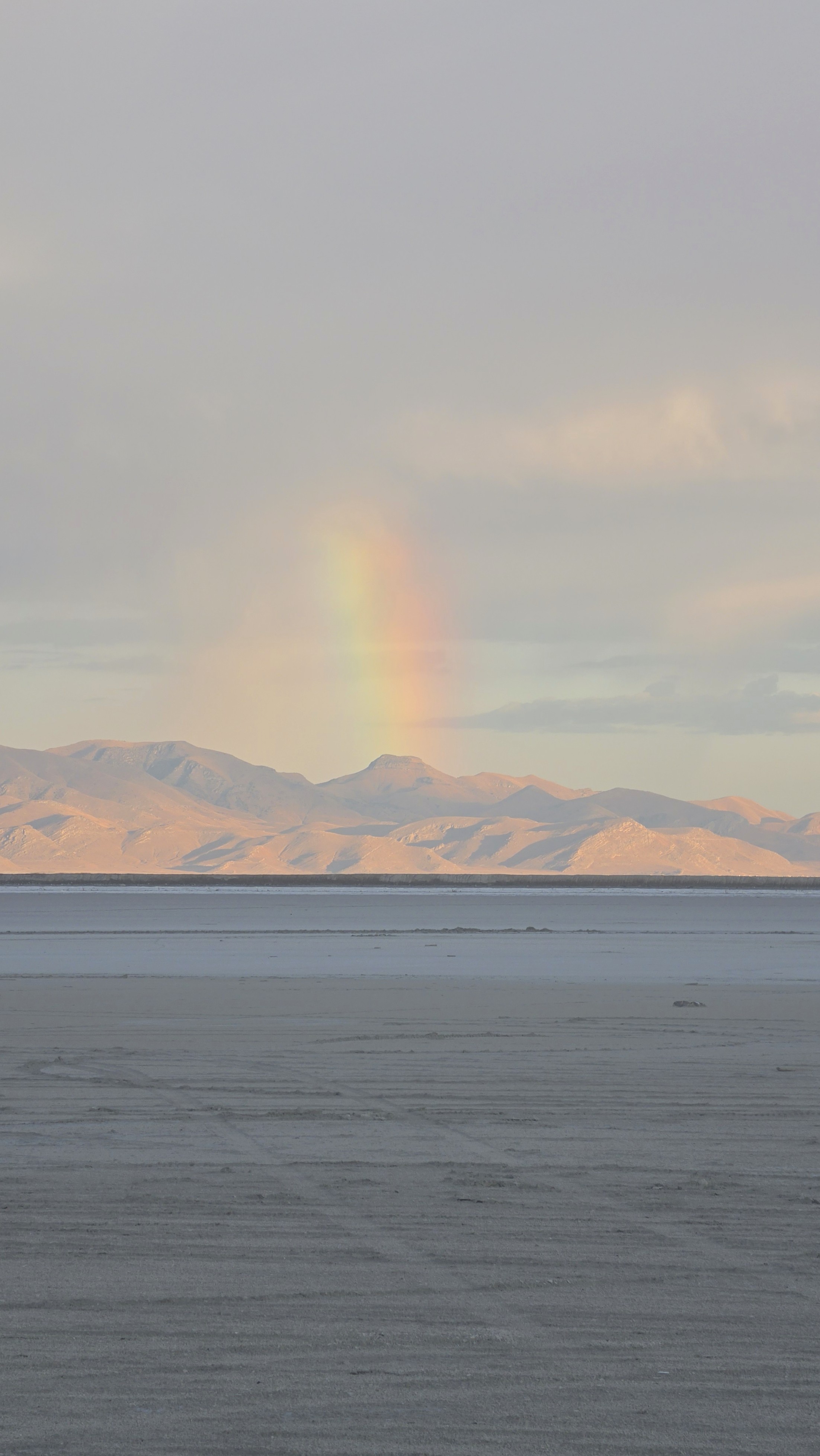 A rainbow over the landscape